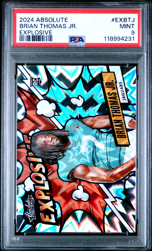 2024 Panini Absolute Explosive Brian Thomas Jr. 9 PSA #EXBTJ