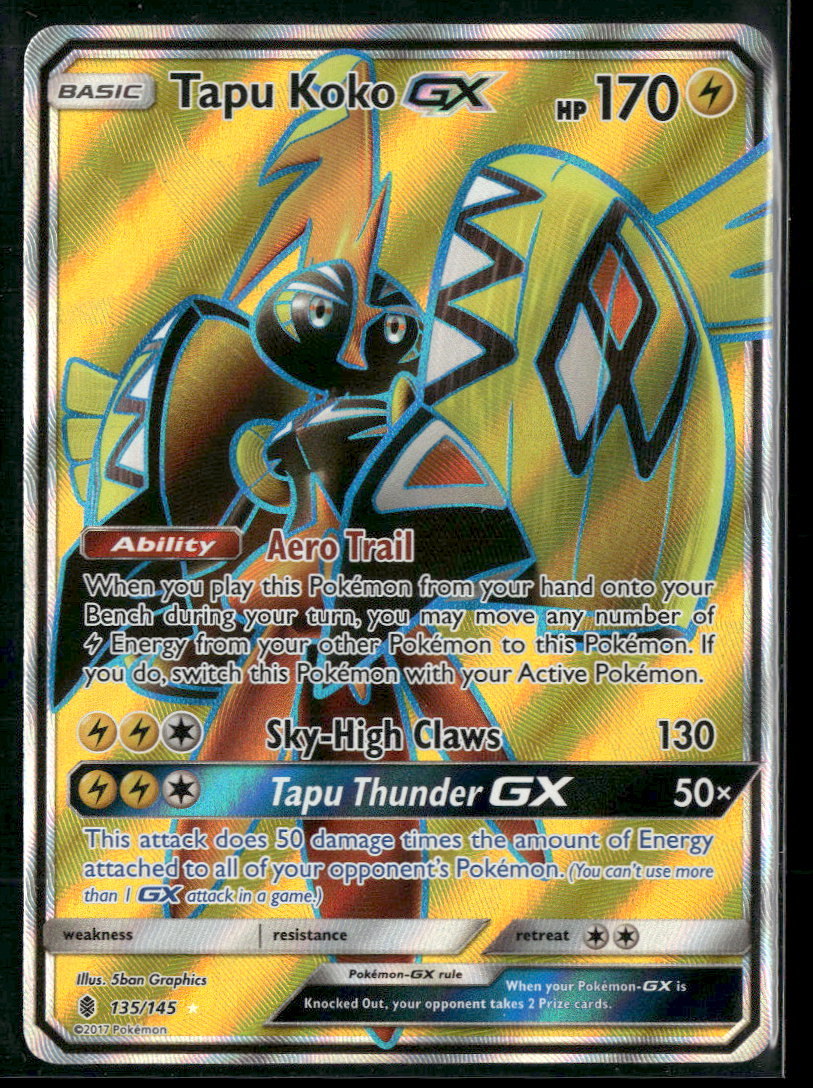 SM - Guardians Rising Tapu Koko GX (Full Art) #135/145