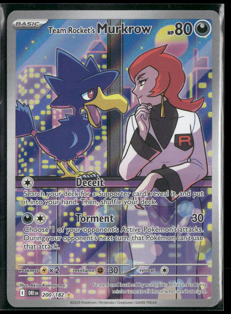 SV10: Destined Rivals Team Rocket's Murkrow #200/182