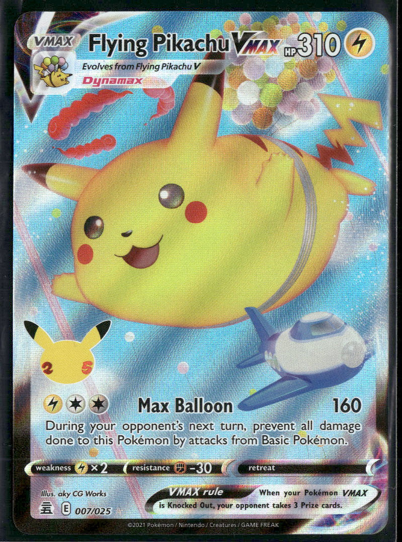 Celebrations Flying Pikachu VMAX #007/025