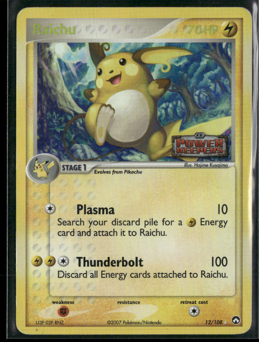 EX Power Keepers Raichu #12/108 Damaged
