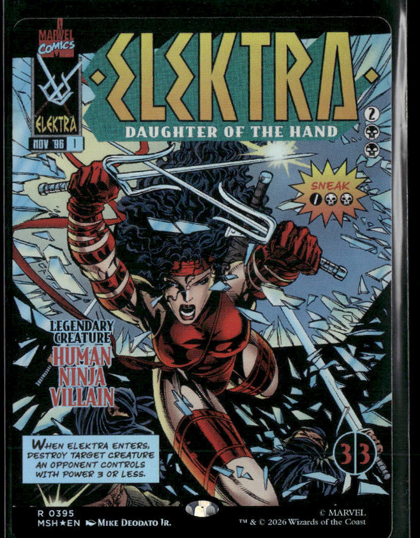Marvel Super Heroes Elektra, Daughter of the Hand (Borderless) (0395) #395