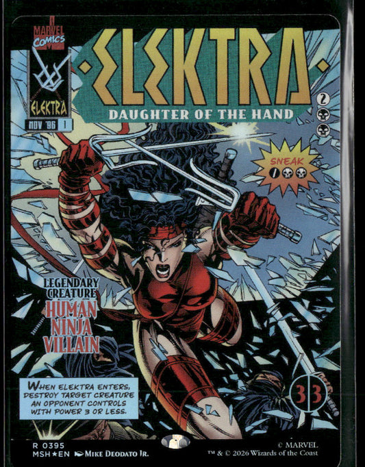 Marvel Super Heroes Elektra, Daughter of the Hand (Borderless) (0395) #395