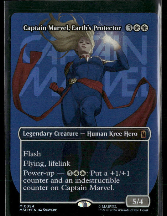 Marvel Super Heroes Captain Marvel, Earth's Protector (Borderless) (0354) #354