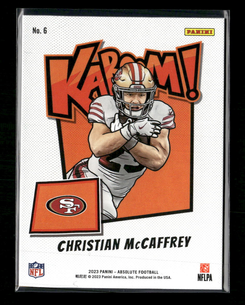 2023 Panini Absolute Kaboom Horizontal Christian McCaffrey #6
