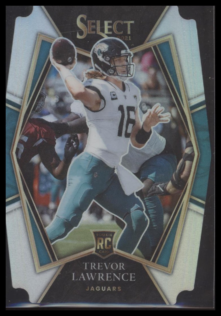 2021 Panini Select Silver Prizm Die Cut Trevor Lawrence Rookie #143
