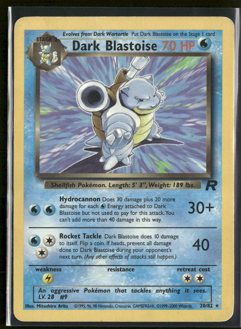 Team Rocket Dark Blastoise (20) #20/82