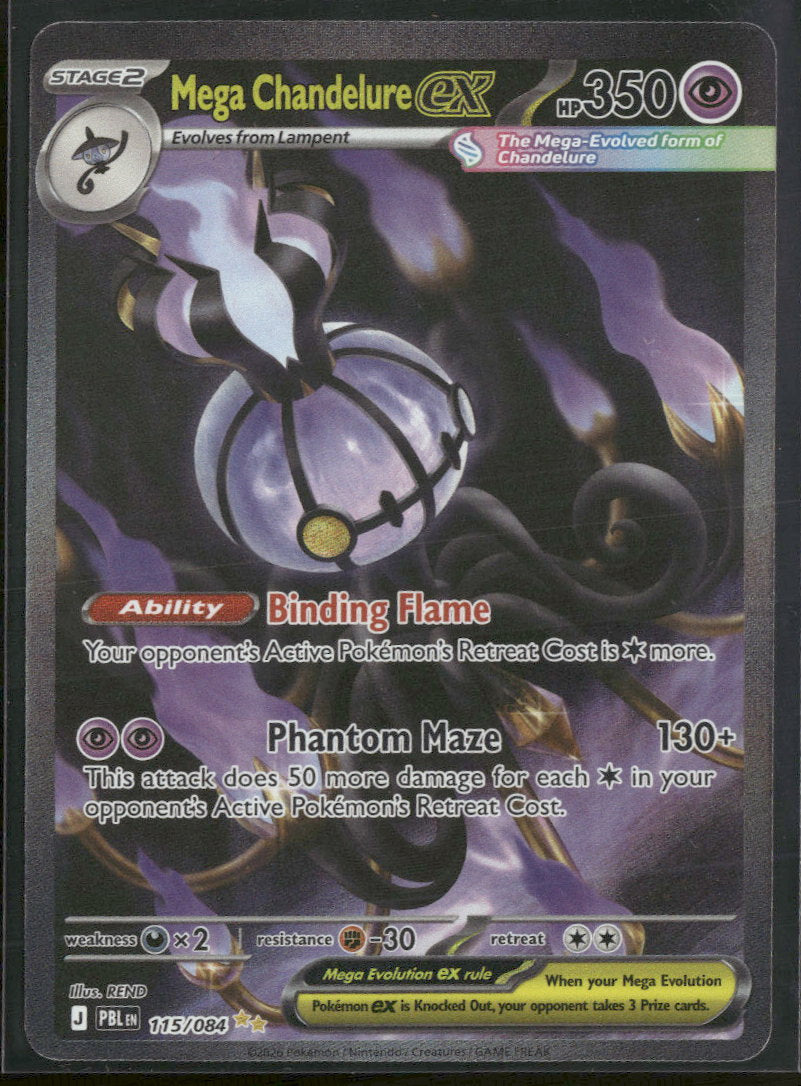 ME05: Pitch Black Mega Chandelure ex #115/084