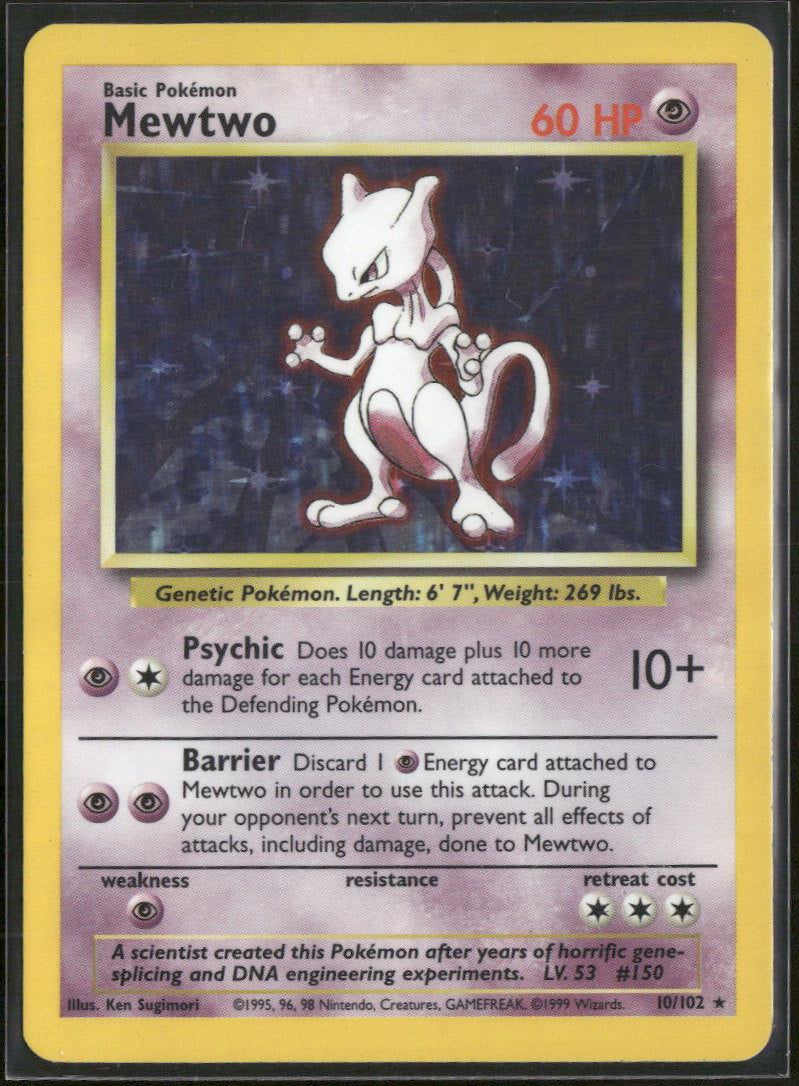 Base Set Mewtwo #010/102