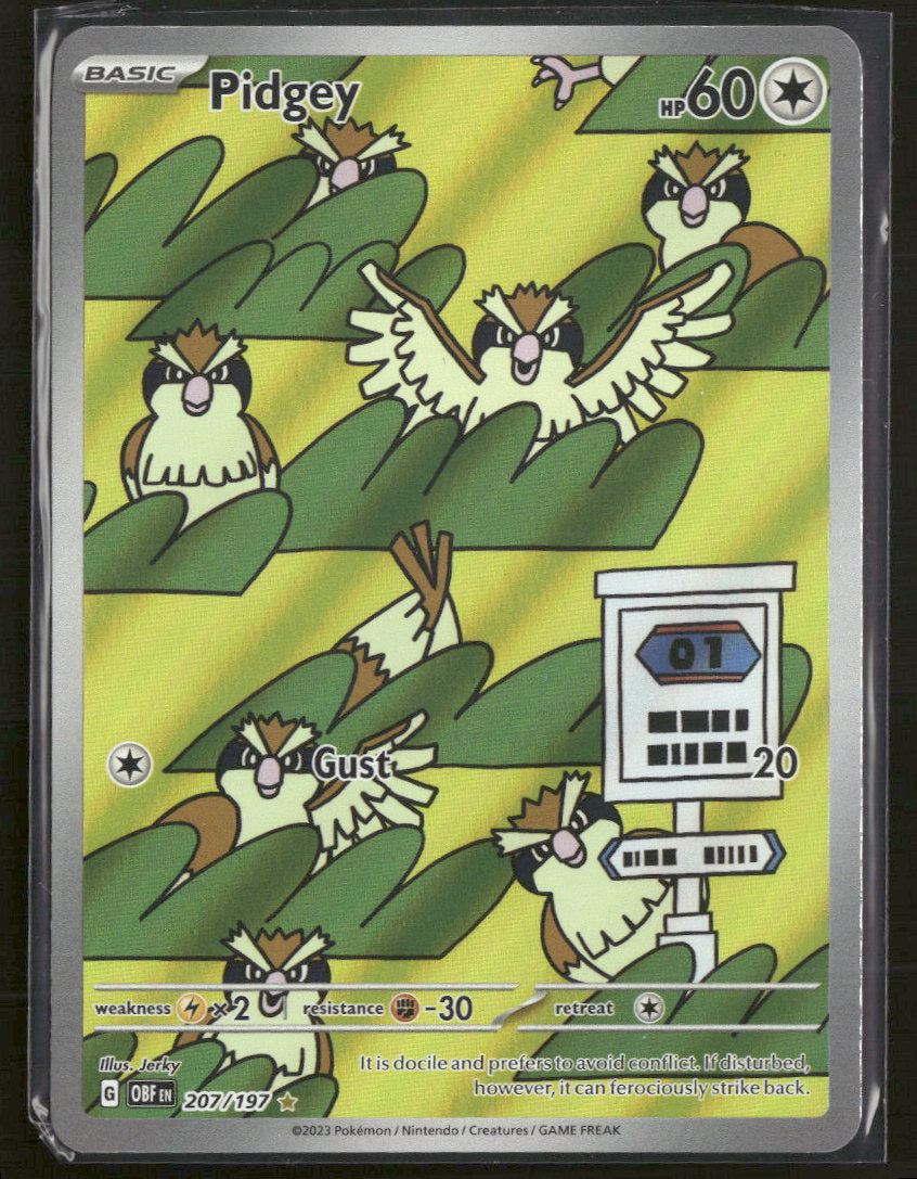 SV03: Obsidian Flames Pidgey #207/197