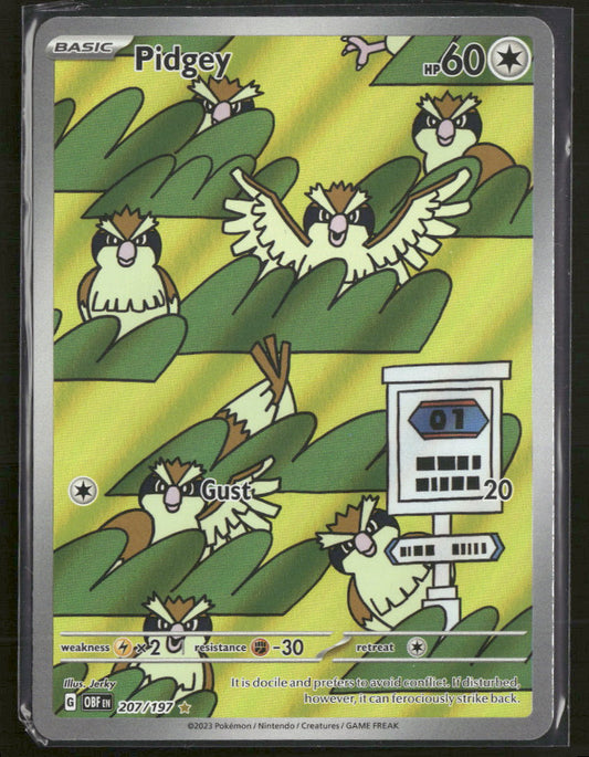SV03: Obsidian Flames Pidgey #207/197