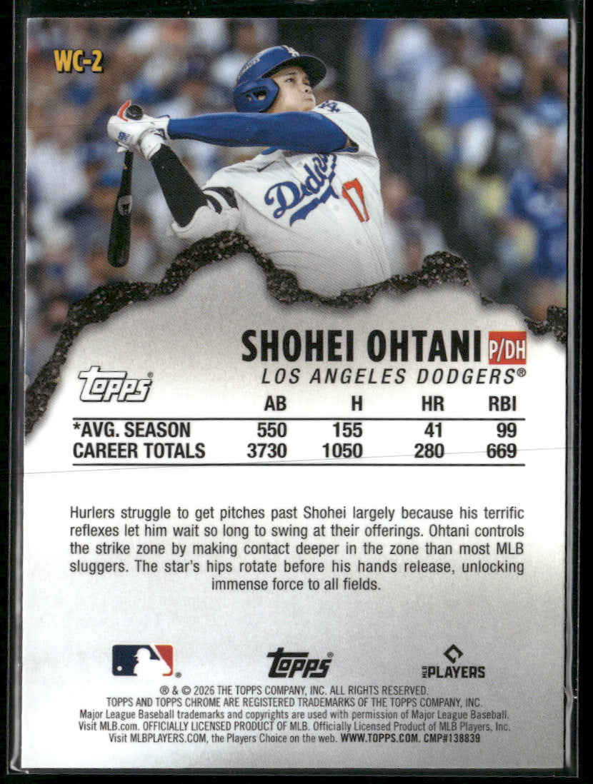 2026 Topps Chrome Wrecking Crew Shohei Ohtani #WC-2