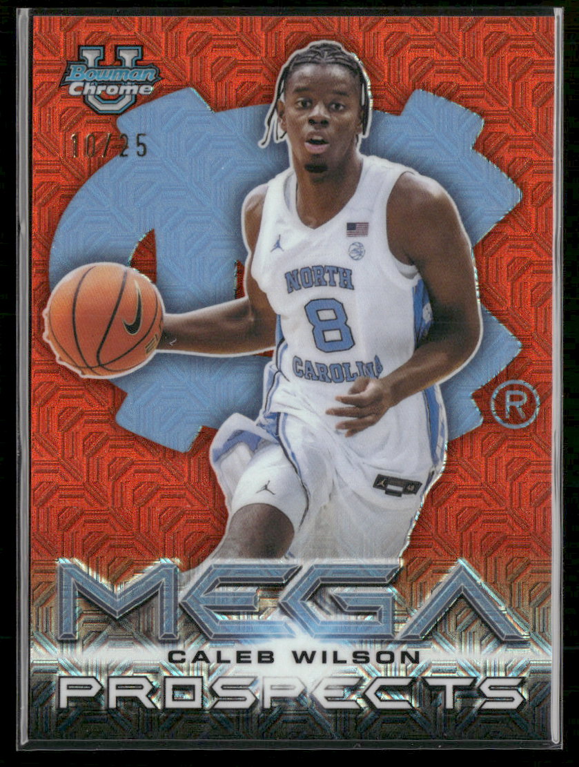 2025-26 Bowman Mega Prospects Orange Mojo Caleb Wilson #/25 #MP-9
