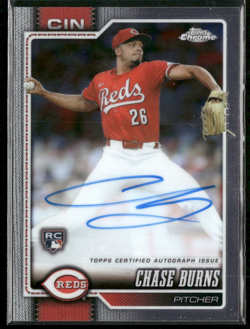 2026 Topps Chrome Rookie Autographs Chase Burns Auto #RA-CB