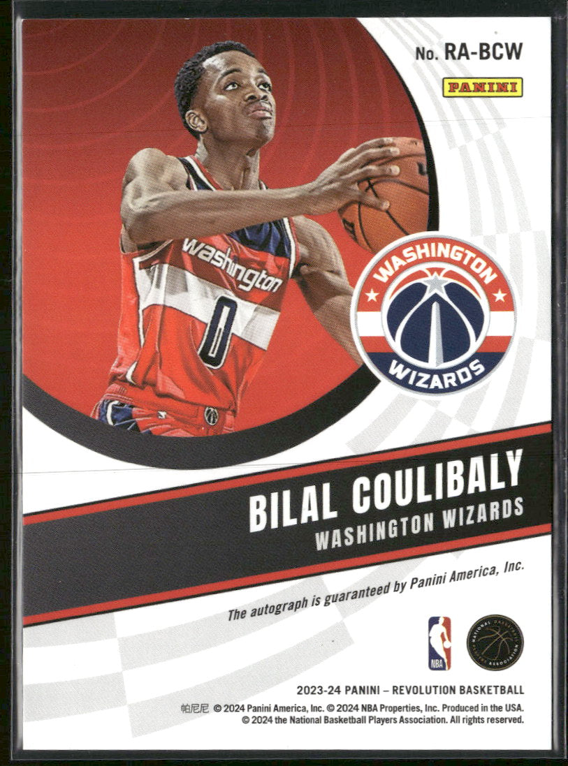 2023-24 Panini Revolution Rookie Autographs Bilal Coulibaly Auto #RA-BCW