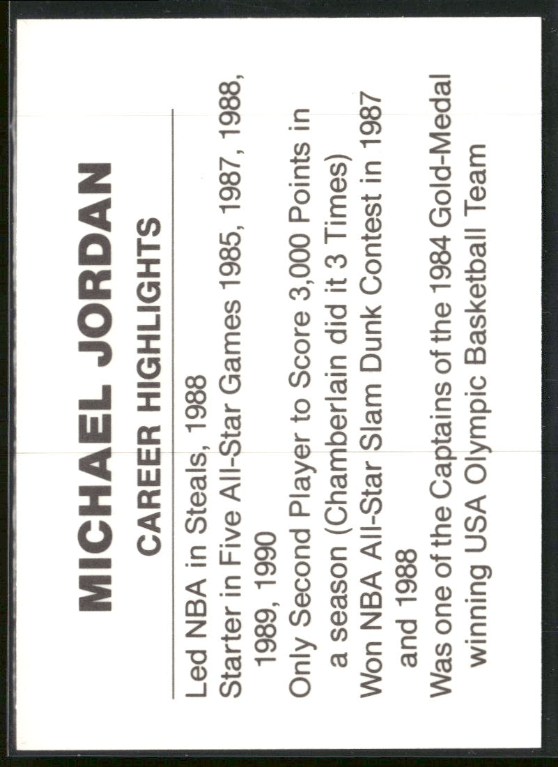 1990 Michael Jordan (unlicensed) Michael Jordan #NNO