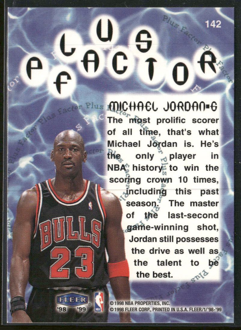 1998-99 Fleer Tradition Michael Jordan #142