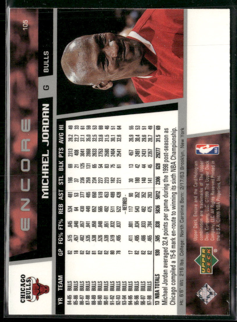 1998-99 Upper Deck Encore Michael Jordan #105