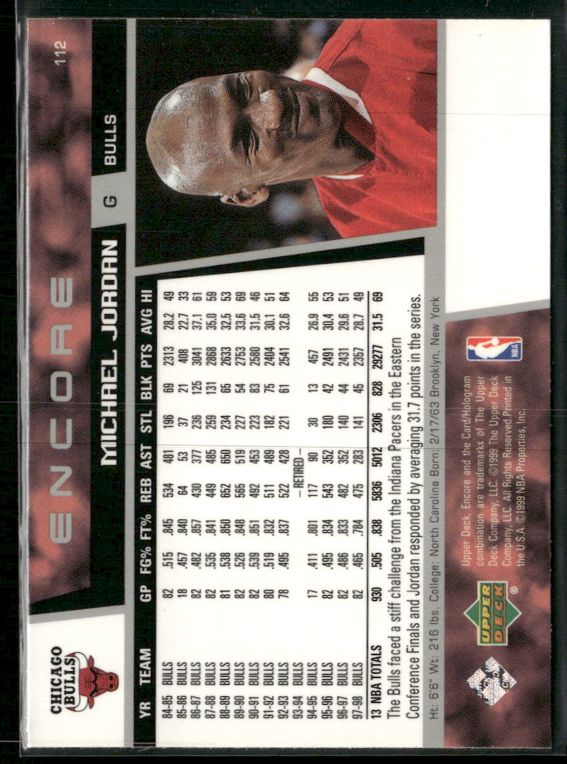 1998-99 Upper Deck Encore Michael Jordan #112