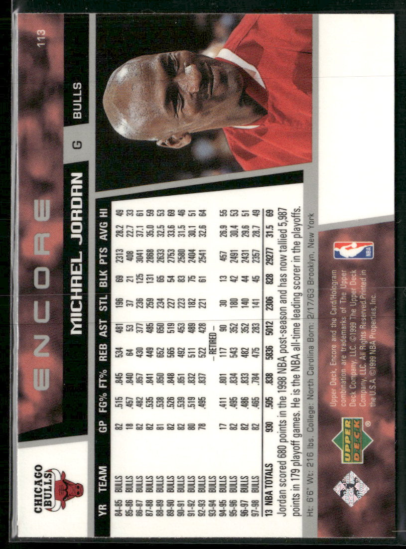 1998-99 Upper Deck Encore Michael Jordan #113