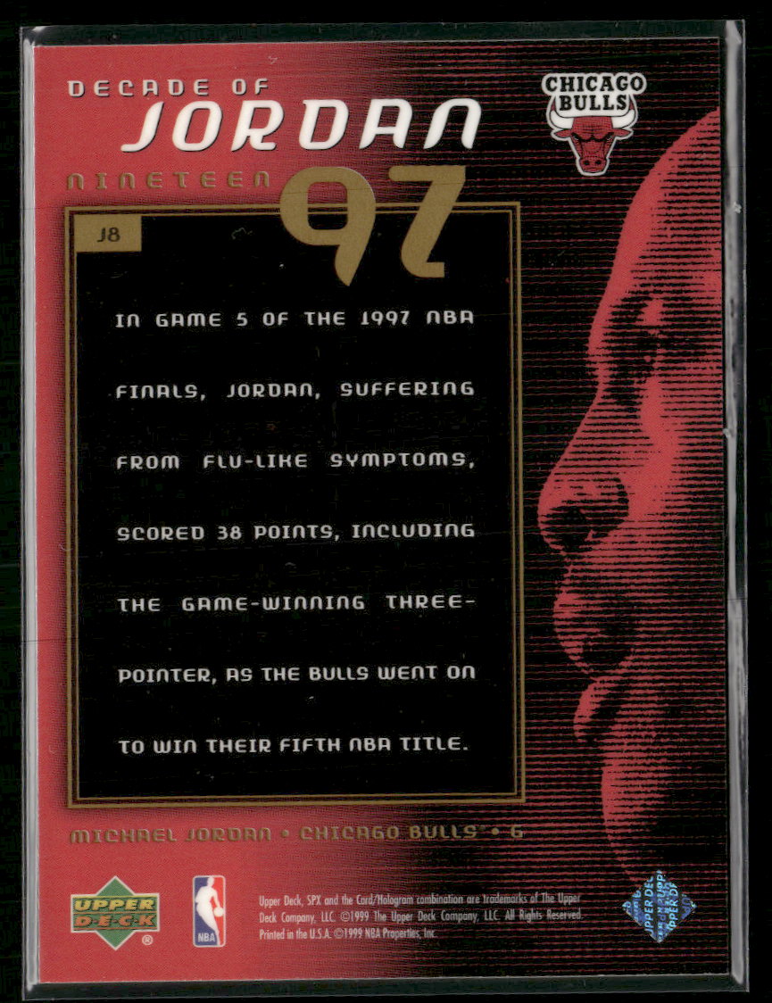 1999-00 SPx Decade of Jordan Michael Jordan #J8