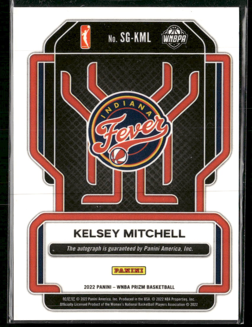 2022 Panini Prizm WNBA Signatures Kelsey Mitchell Auto #SG-KML
