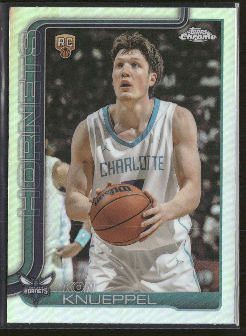 2025-26 Topps Chrome Refractor Kon Knueppel Rookie #254