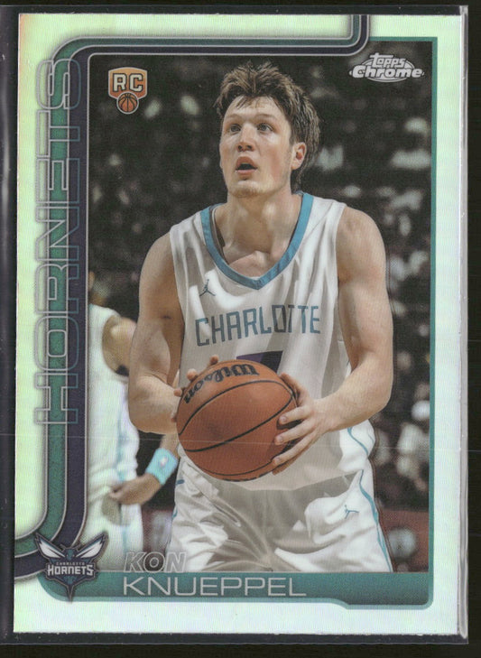 2025-26 Topps Chrome Refractor Kon Knueppel Rookie #254