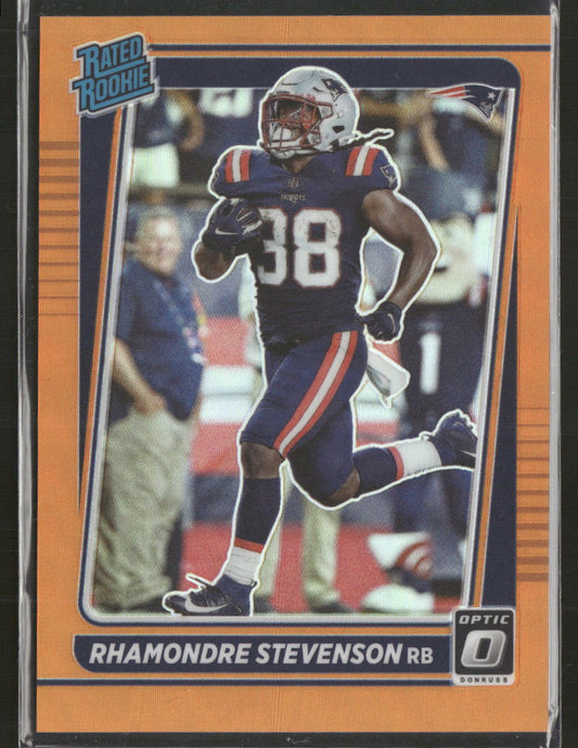 2021 Donruss Optic Orange Rhamondre Stevenson Rookie #/199 #237