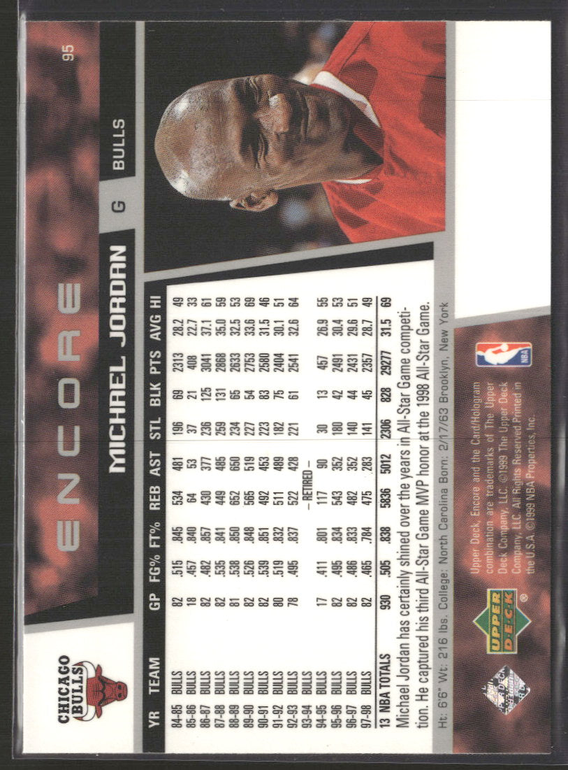 1998-99 Upper Deck Encore Michael Jordan #95