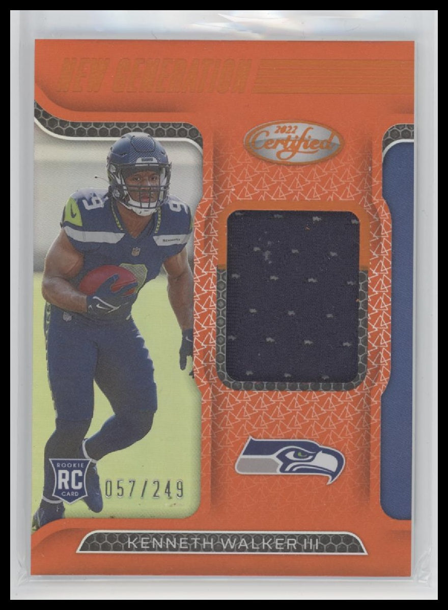 2022 Panini Certified New Gen Jersey Mirror Orange Brian Robinson Jr. /249