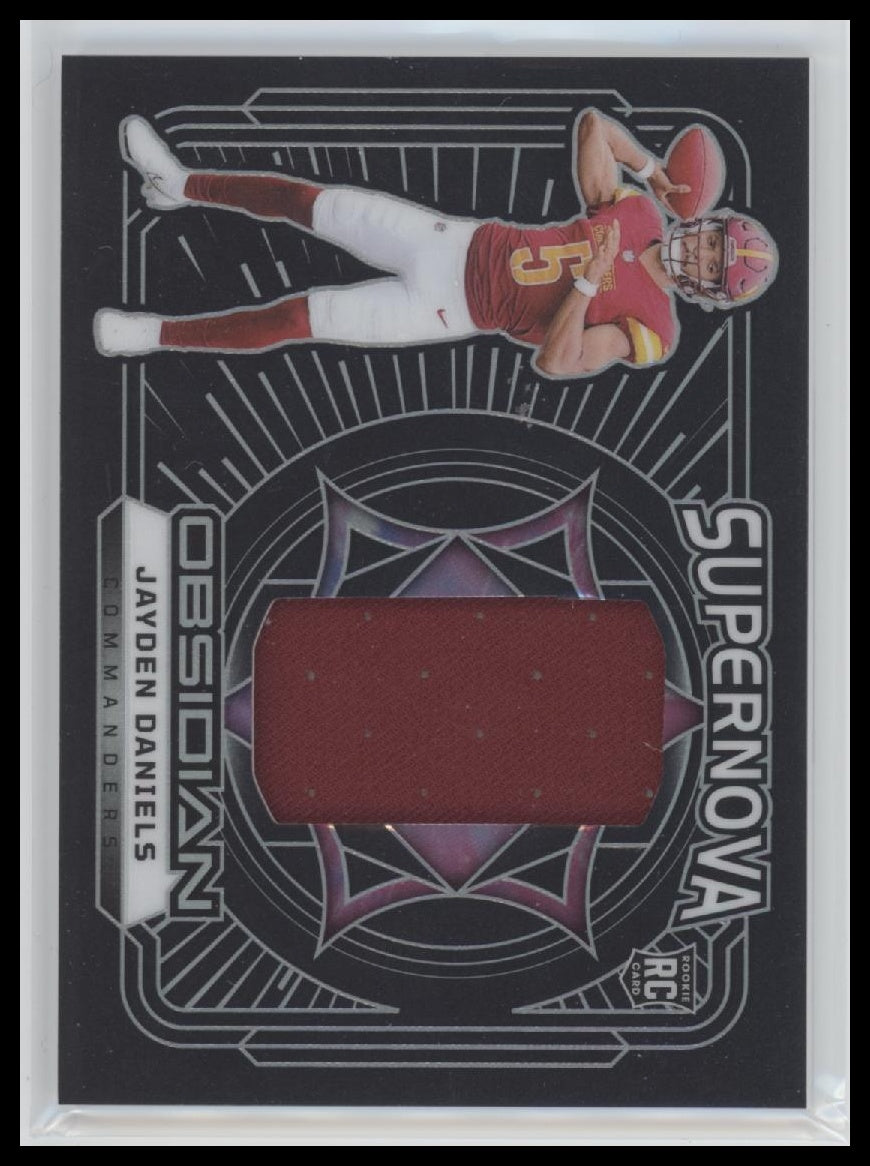 2024 Panini Obsidian Supernova Swatches Jayden Daniels #SN-JDS