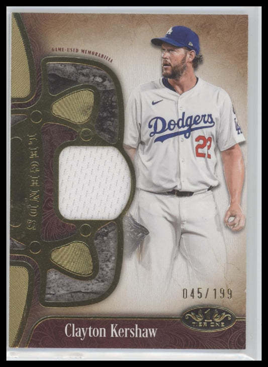 2026 Topps Tier One Tier One Legend Relics /199 Clayton Kershaw #T1LR-CK