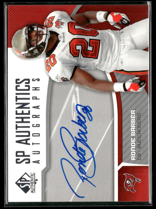 2006 SP Authentic Autographs Ronde Barber Auto #SP-RB