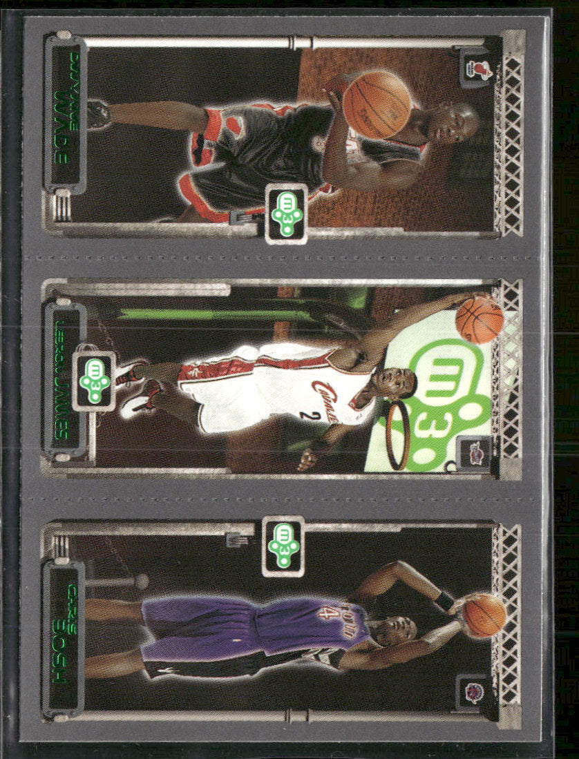 2003-04 Topps Rookie Matrix Dwyane Wade / LeBron James / Chris Bosh Rookie