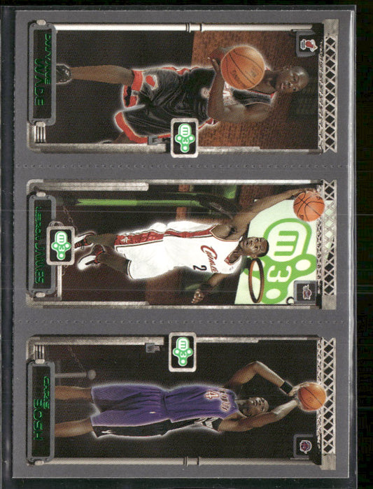 2003-04 Topps Rookie Matrix Dwyane Wade / LeBron James / Chris Bosh Rookie