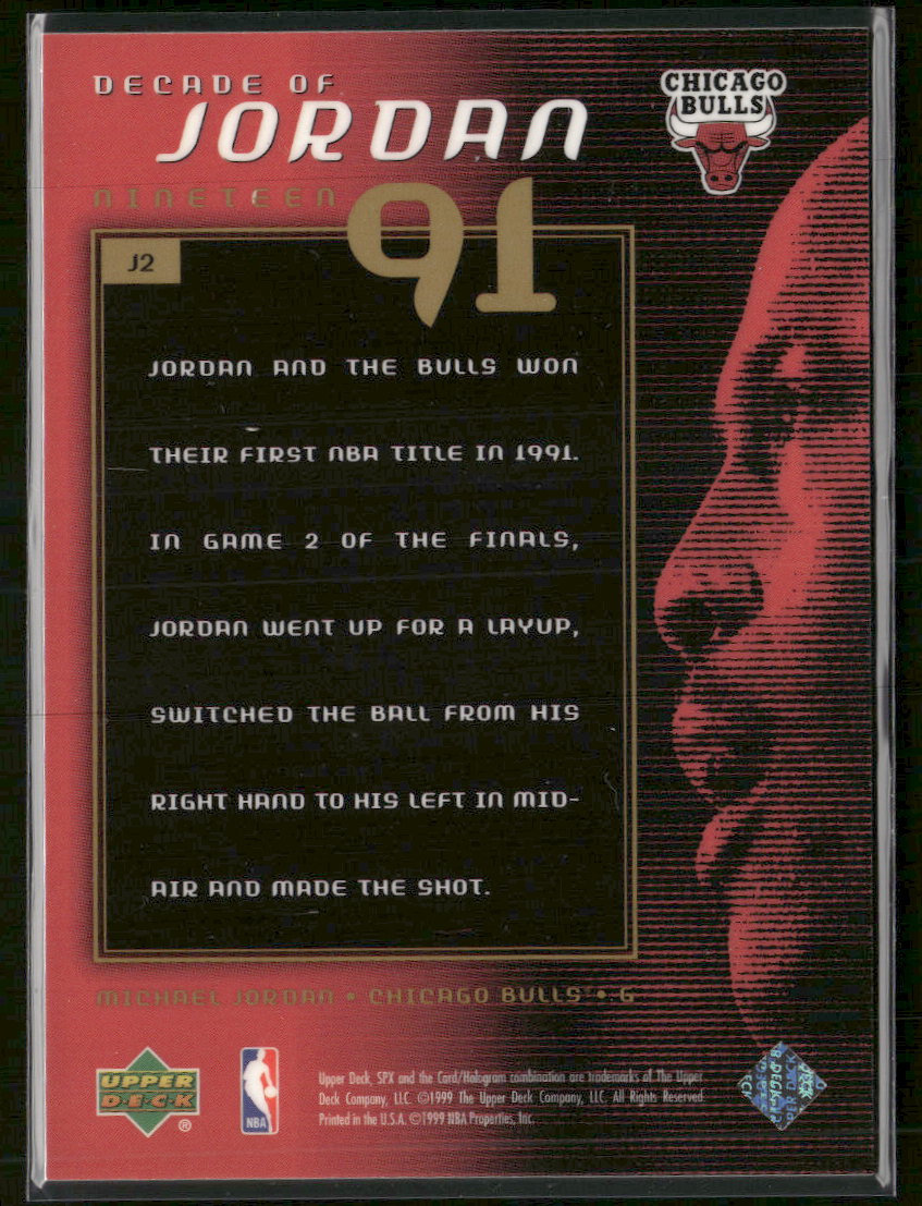 1999-00 SPx Decade of Jordan Michael Jordan #J2