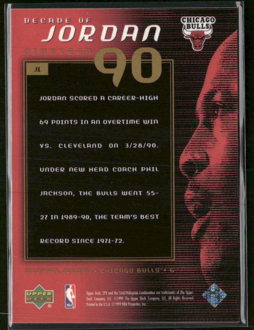 1999-00 SPx Decade of Jordan Michael Jordan #J1