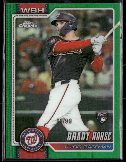 2026 Topps Chrome Green Refractors Brady House Rookie #/99 #189 Damaged