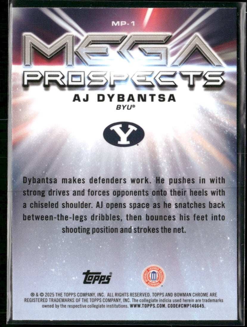 2025-26 Bowman Mega Prospects AJ Dybantsa #MP-1