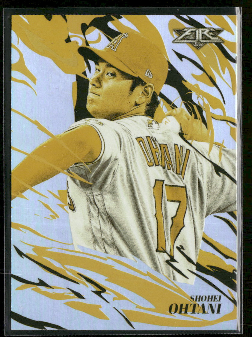 2019 Topps Fire Flamethrowers Gold Minted Shohei Ohtani #FT-1