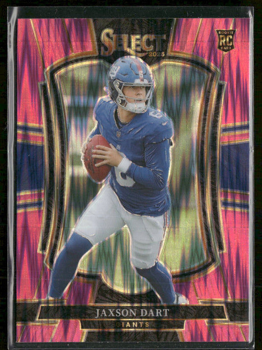 2025 Panini Select Pink Prizm Shock Jaxson Dart Rookie #193