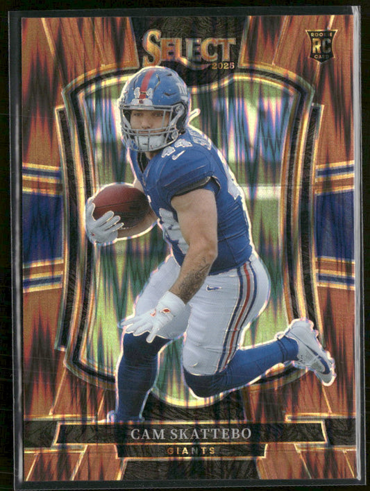 2025 Panini Select Copper Prizm Shock Cam Skattebo #/899 #294