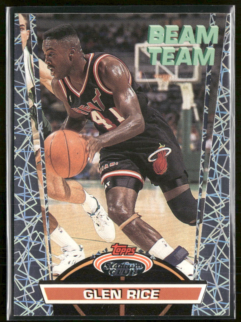 1992-93 Stadium Club Beam Team Members Only Glen Rice #8