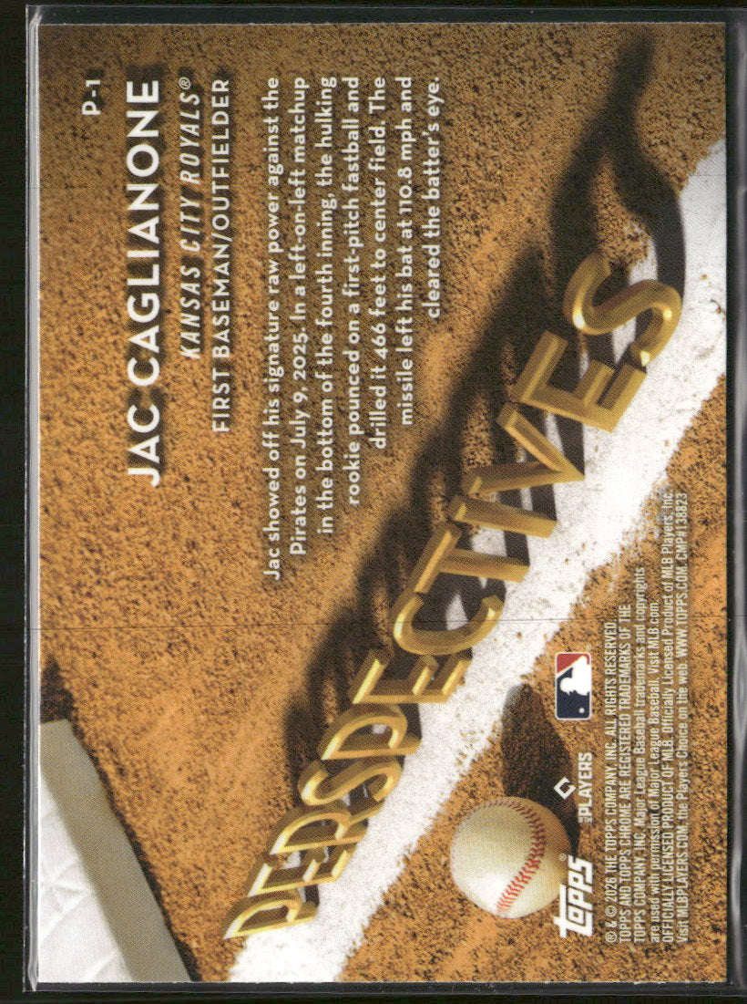 2026 Topps Chrome Perspectives Jac Caglianone #P-1