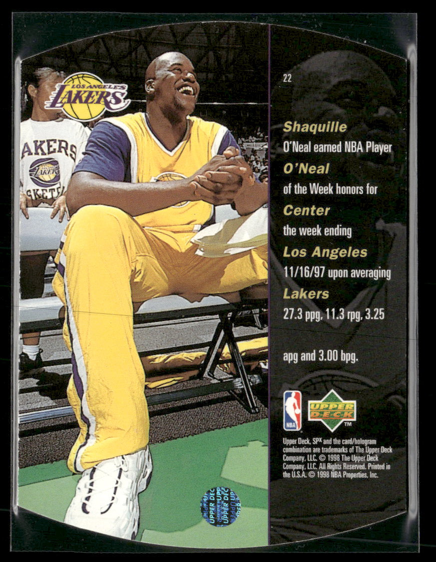1997-98 SPx Shaquille O'Neal #22