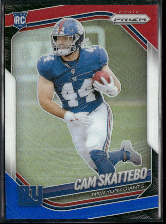2025 Panini Prizm Red White and Blue Cam Skattebo #363