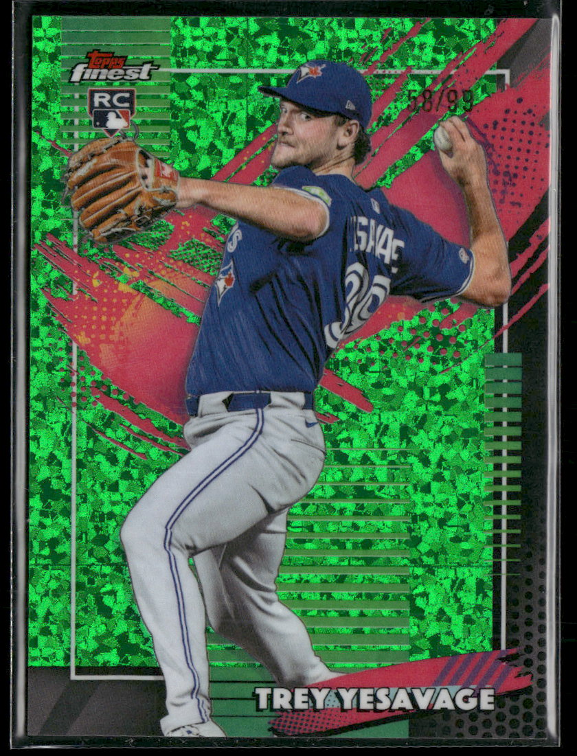 2026 Finest Green Mini-Diamond Refractors Trey Yesavage Rookie #/99 #266