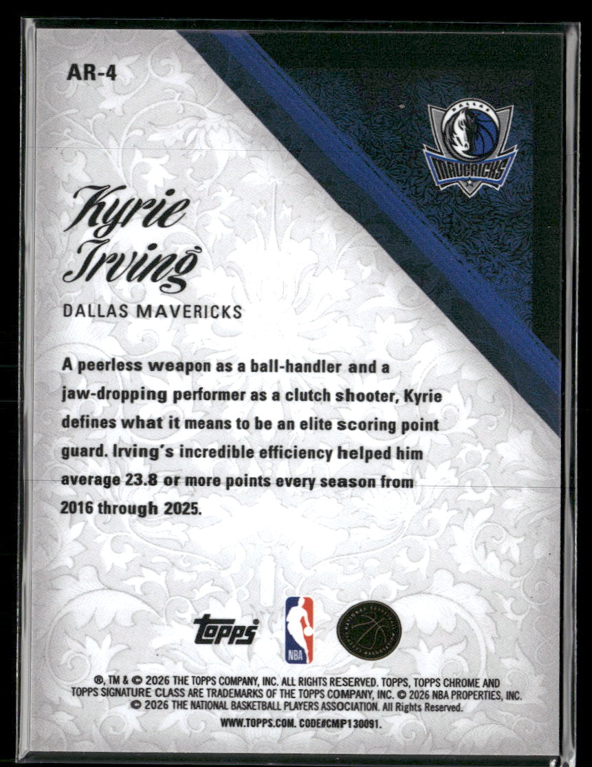 2025-26 Topps Signature Class Aristocrats Kyrie Irving #AR-4