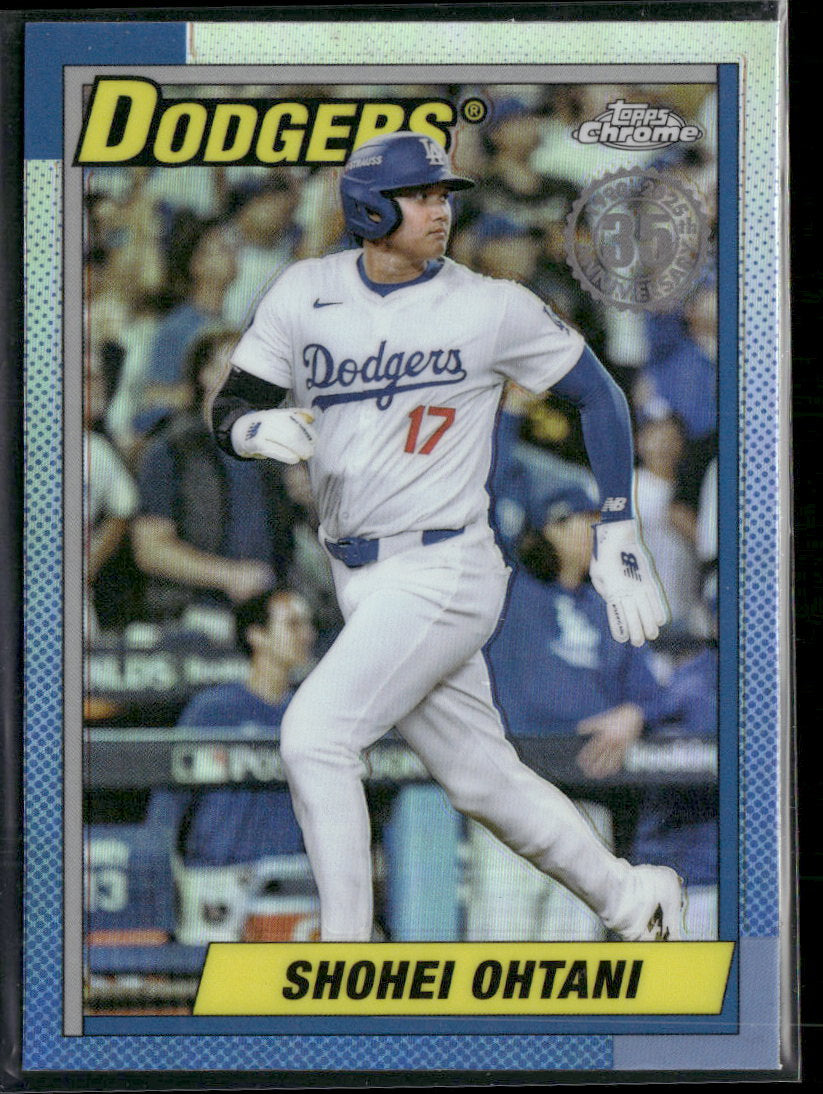 2025 Topps Chrome 1990 Topps Baseball 35th Anniversary Shohei Ohtani #90CB-7